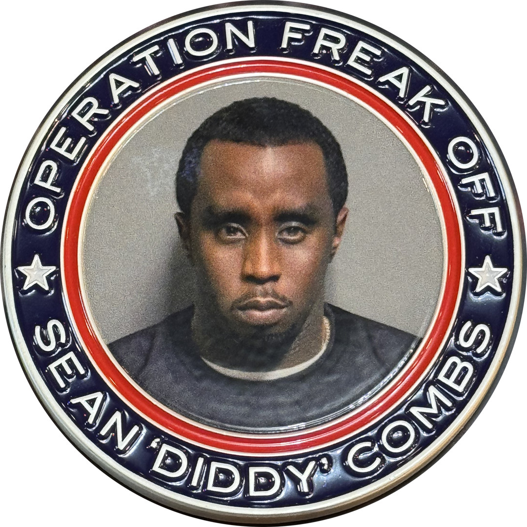 EL16-003 Diddy Challenge Coin DOJ LAPD HSI FBI US Marshals Miami Police Freak Of