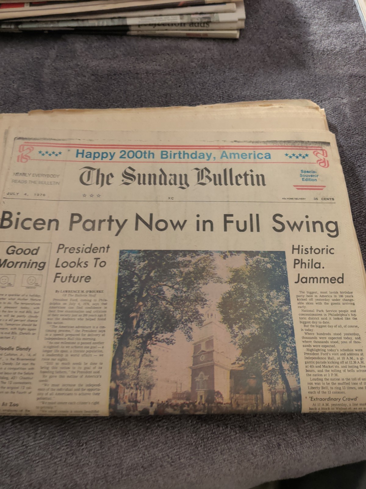 The Sunday Bulletin July 4th 1976 FULL PAPER