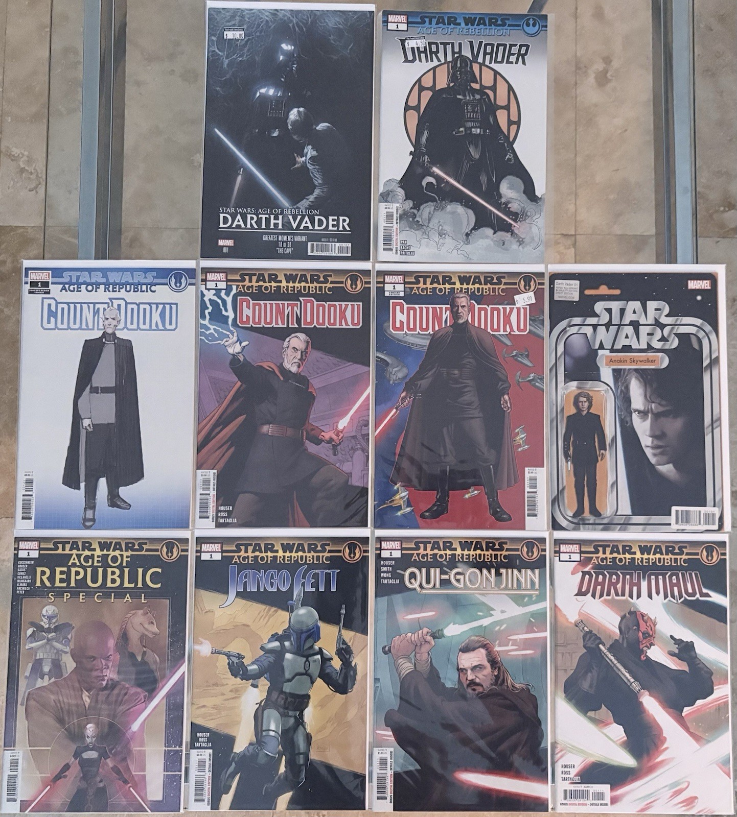Star Wars Marvel 2019 Comic Book Age Of Republic/Rebllion 10 Book Bundle Star Wars Marvel 2019 Comic Book Age Of Republic/Rebllion 10 Book Bundle