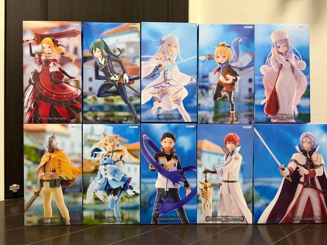 Re:Zero Figure Full Set of 10 GiGO Exclusive Royal Candidates Knights FuRyu Re:Zero Figure Full Set of 10 GiGO Exclusive Royal Candidates Knights FuRyu