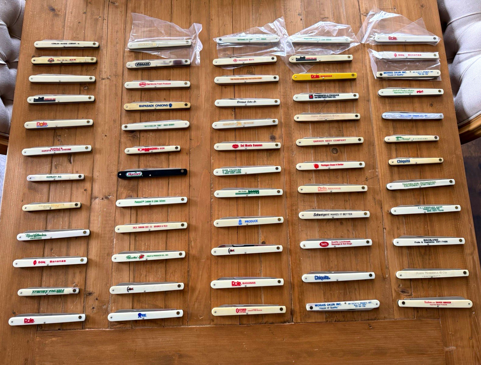 60 Vintage Mixed Lot Advertising Melon Testers Slipjoint 60 Vintage Mixed Lot Advertising Melon Testers Slipjoint
