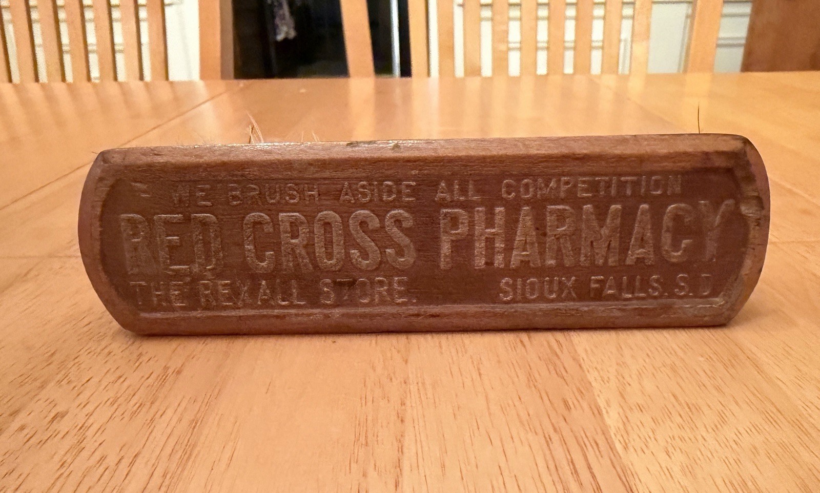 Vintage Old Red Cross Pharmacy Sioux Falls SD Advertising Brush Rexall Drugstore Vintage Old Red Cross Pharmacy Sioux Falls SD Advertising Brush Rexall Drugstore