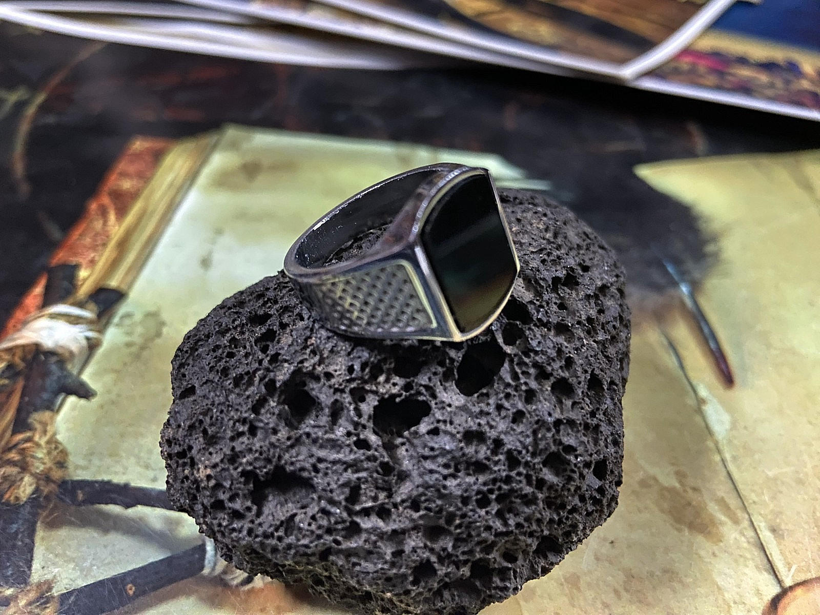 A++ Real Black Magical 9430 Spells Ring Wealth Lottery Money