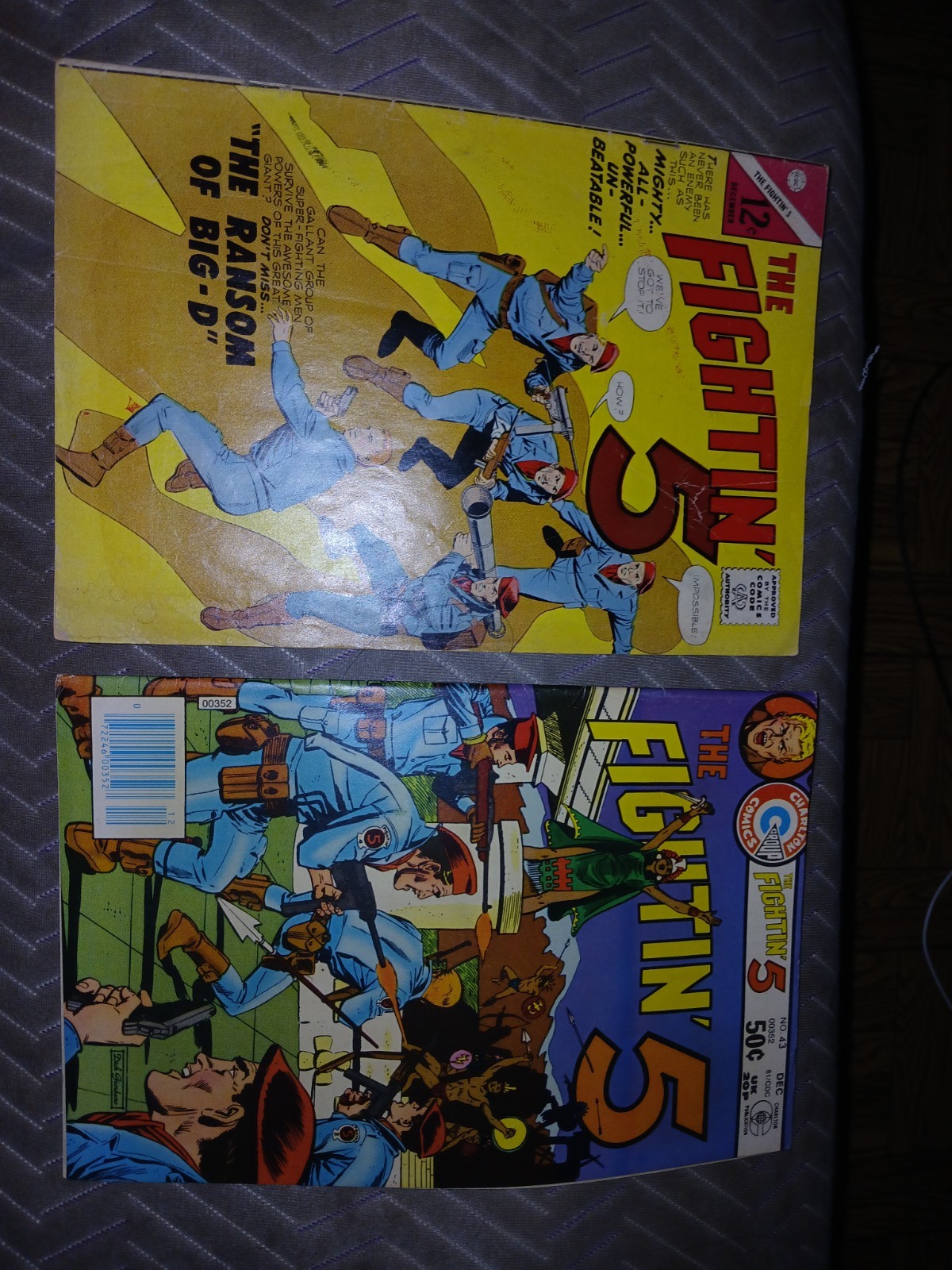 Fightin' 5 #30 & 43 Charlton Lot The Aztec Destroyers And The Ransome Of Big D