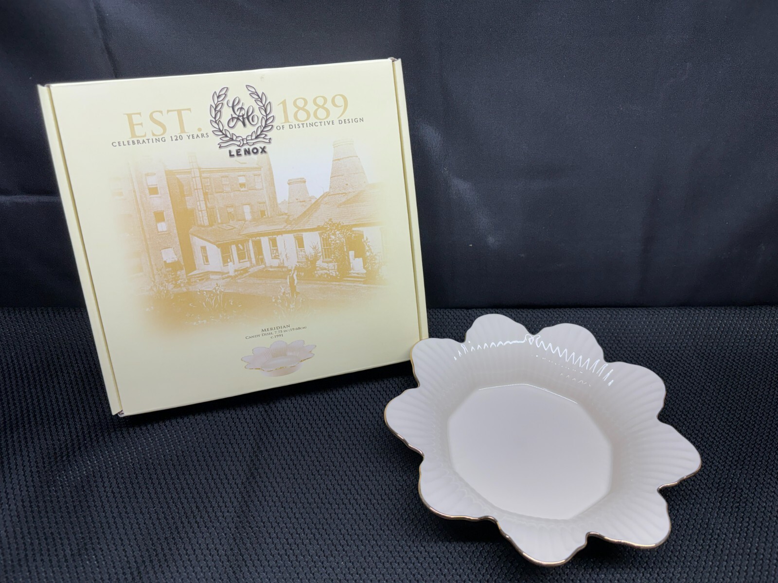 Lenox "MERIDIAN" 120th Anniversary Candy Dish ~  Comes with Original Box
