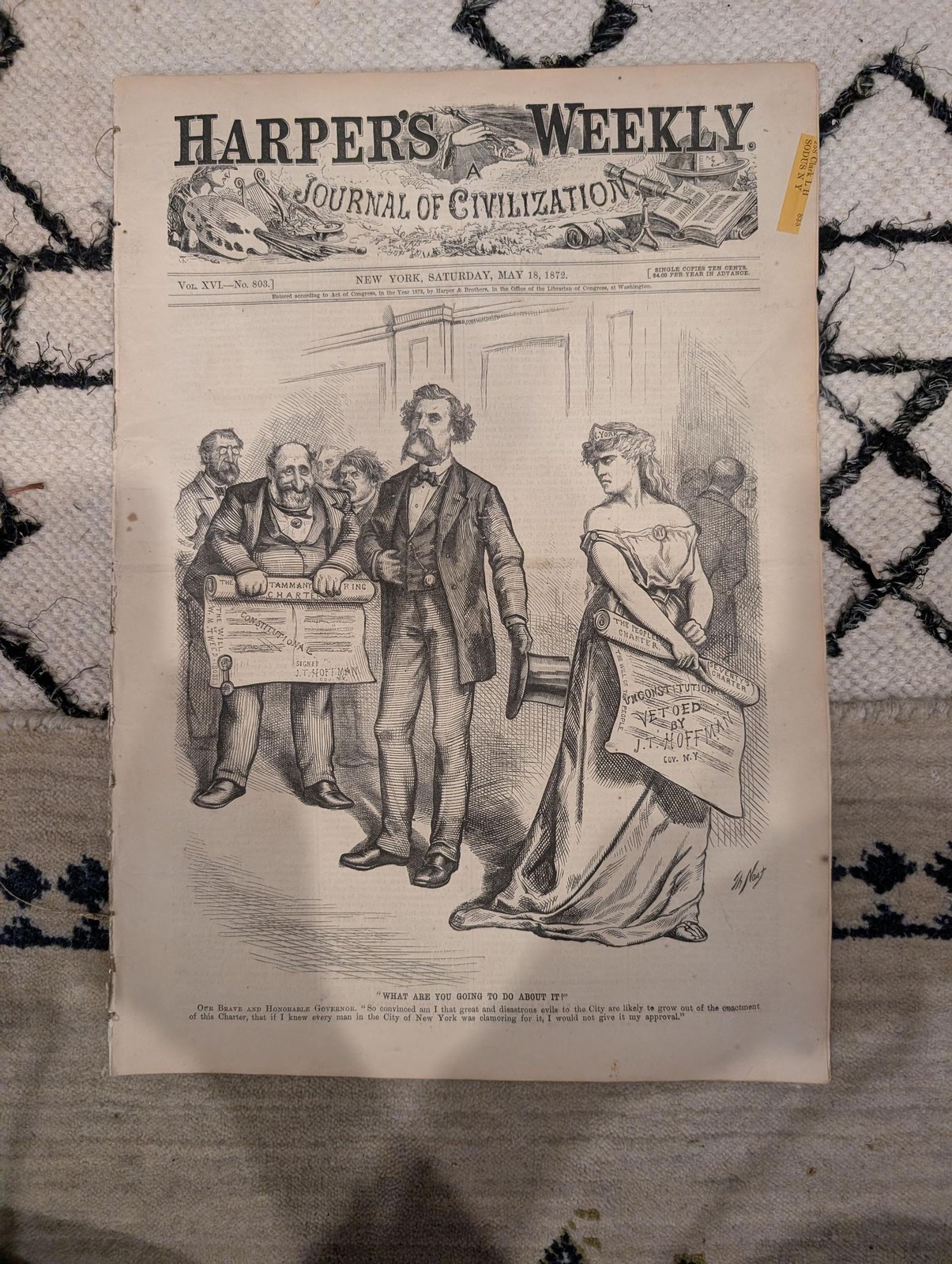 1872 Horace Greeley Harpers Weekly May 18 Negro Life in the South Nast 1872 Horace Greeley Harpers Weekly May 18 Negro Life in the South Nast