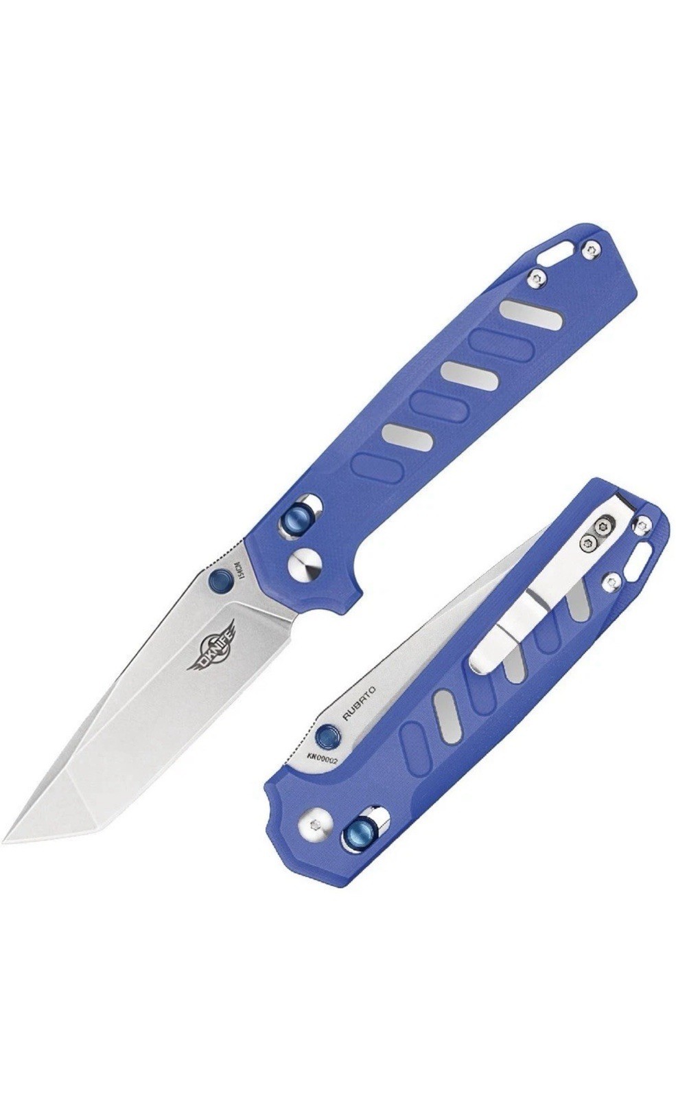 Oknife Rubato Blue Folding Pocket Knife Stainless Steel, G10 Handle Serial #454 Oknife Rubato Blue Folding Pocket Knife Stainless Steel, G10 Handle Serial #454