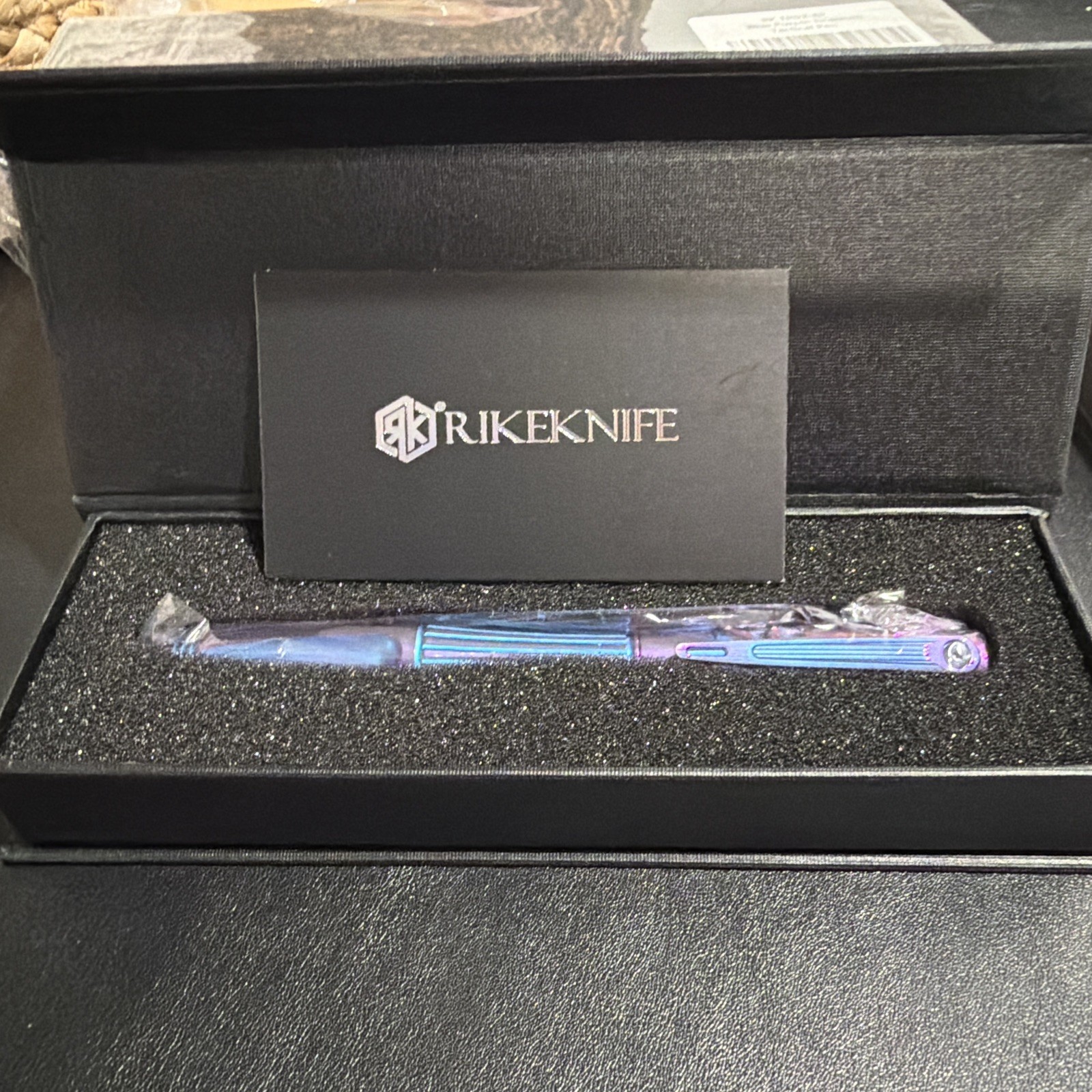 Brand New Rike Knife Titanium Tactical Pen Ink blue purple RKTR02-BP new in box Brand New Rike Knife Titanium Tactical Pen Ink blue purple RKTR02-BP new in box