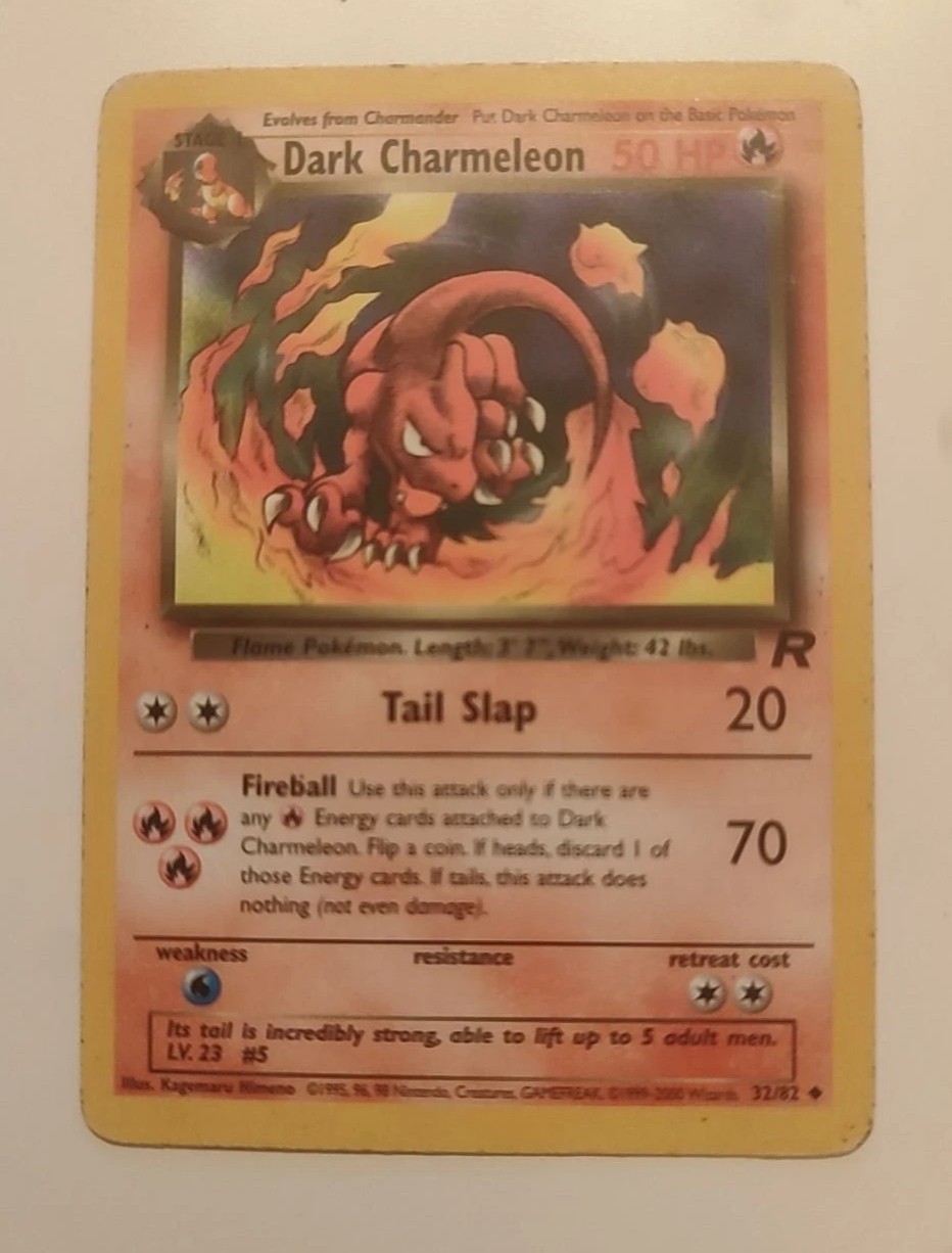 Dark Chameleon Team Rocket 32/82 LP Pokemon Card 2000 Dark Chameleon Team Rocket 32/82 LP Pokemon Card 2000