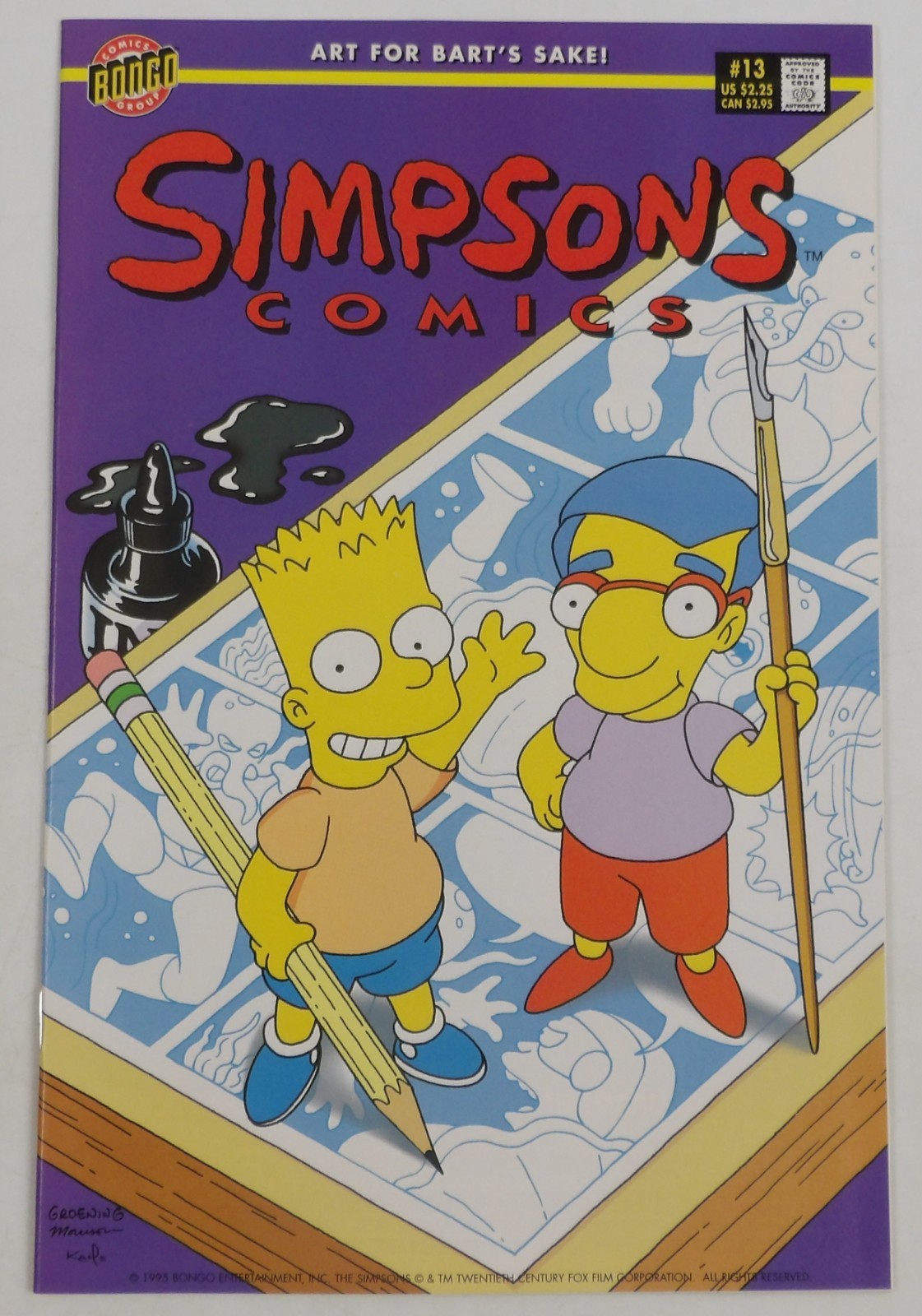 Simpsons Comics #13 VF/NM; Bongo | Jimbo Jones' Wedgie Comics - w/Bag+Board Simpsons Comics #13 VF/NM; Bongo | Jimbo Jones' Wedgie Comics - w/Bag+Board
