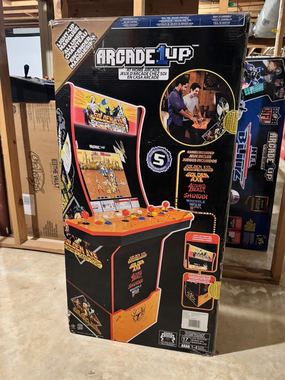 NEW Arcade1Up Golden Axe Home Arcade Cabinet - Backlit Marquee and Riser - SEGA NEW Arcade1Up Golden Axe Home Arcade Cabinet - Backlit Marquee and Riser - SEGA