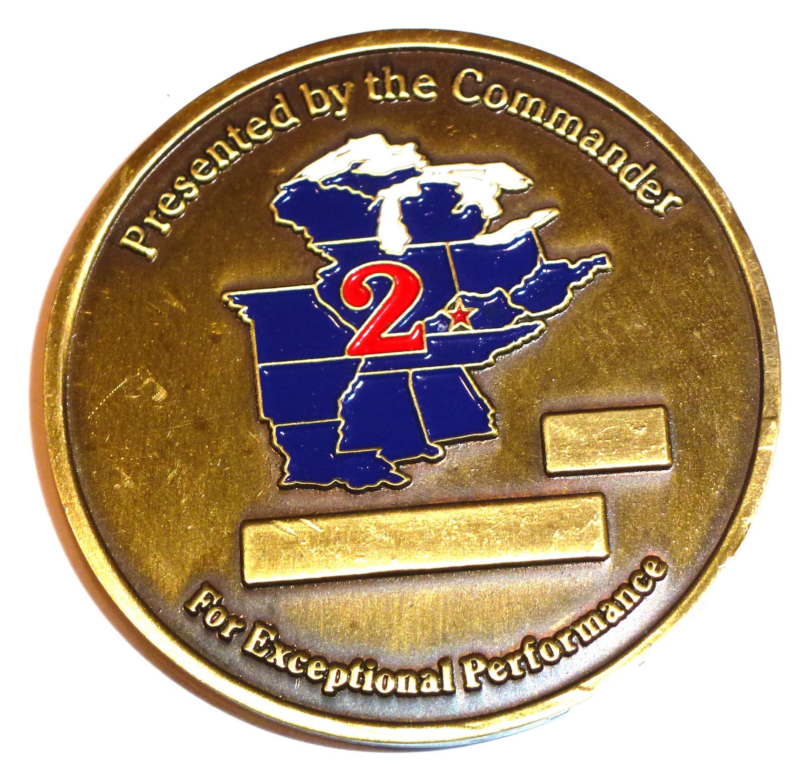 Second Region ROTC Exceptional Leadership Challenge Coin Second Region ROTC Exceptional Leadership Challenge Coin