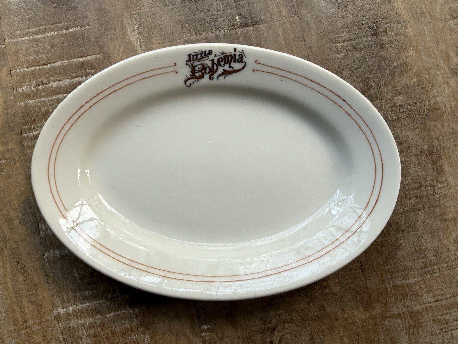 Vtg Little Bohemia Chicago Speakeasy Side Dish Dillinger Al Capone Era 1920s Vtg Little Bohemia Chicago Speakeasy Side Dish Dillinger Al Capone Era 1920s