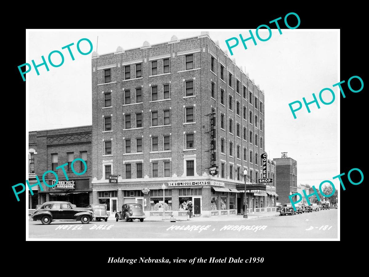 Holdrege Nebraska View Of The Hotel Dale c1950 Large Historic Old Photo Holdrege Nebraska View Of The Hotel Dale c1950 Large Historic Old Photo
