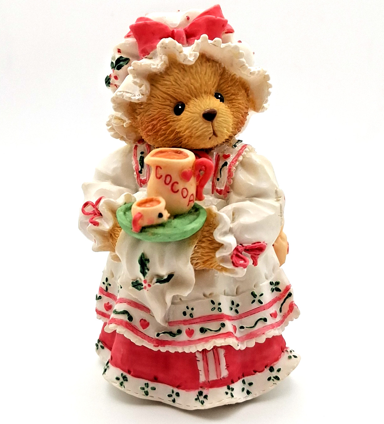 Vintage 1994 Cherished Teddies Christmas: Holly "A Cup Of Homemade Love" 3.5" Vintage 1994 Cherished Teddies Christmas: Holly "A Cup Of Homemade Love" 3.5"