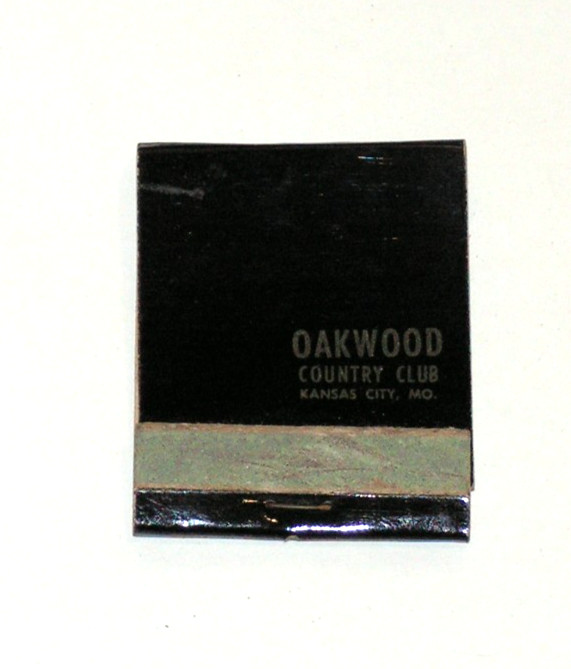 Vintage Oakwood Country Club Matchbook Kansas City MO