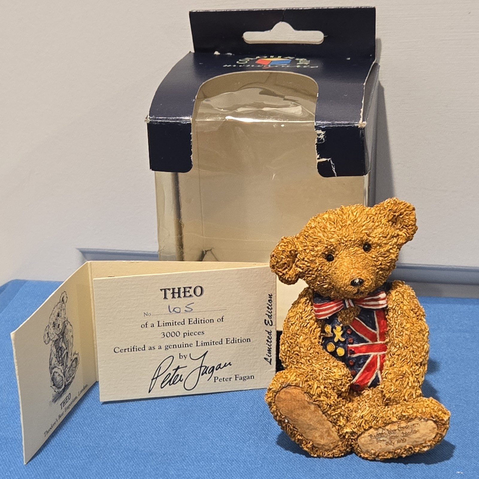 Vtg. Peter Fagan Colour Box Scotland "Theo" Bear 1975 Genuine Certified Vtg. Peter Fagan Colour Box Scotland "Theo" Bear 1975 Genuine Certified