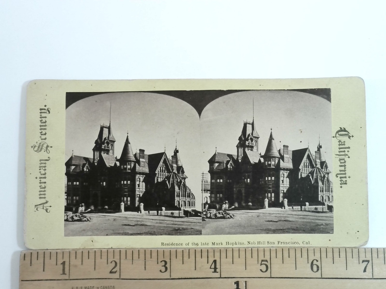 Residence of Mark Hopkins Stereoview American Scenery San Francisco 1870s