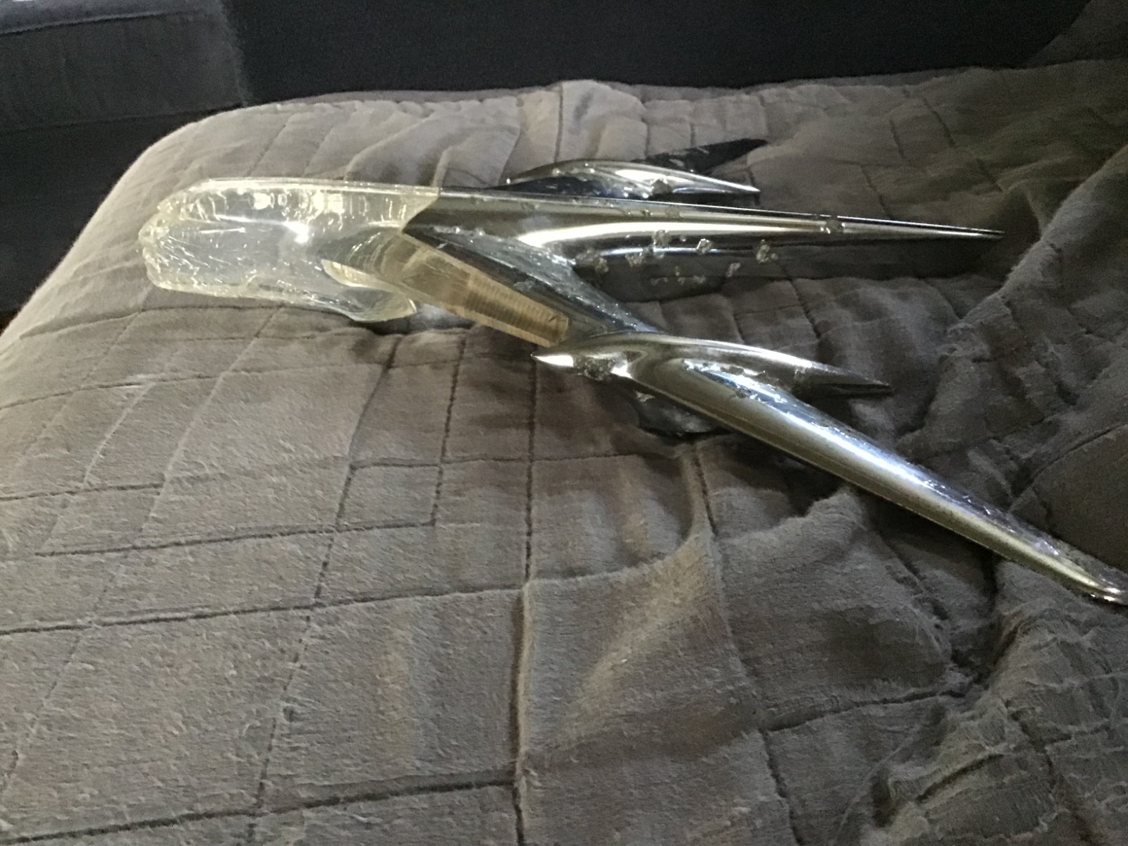 1955 Pontiac Star Chief Chieftain Hood Ornament 519948 Clear chief Pontiac 1955 Pontiac Star Chief Chieftain Hood Ornament 519948 Clear chief Pontiac