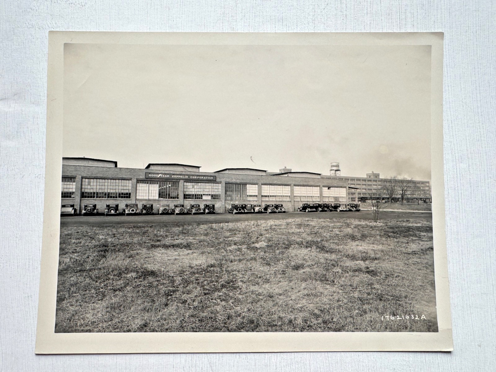 1932 Original Photograph of Goodyear Zeppelin Corporation Plant
