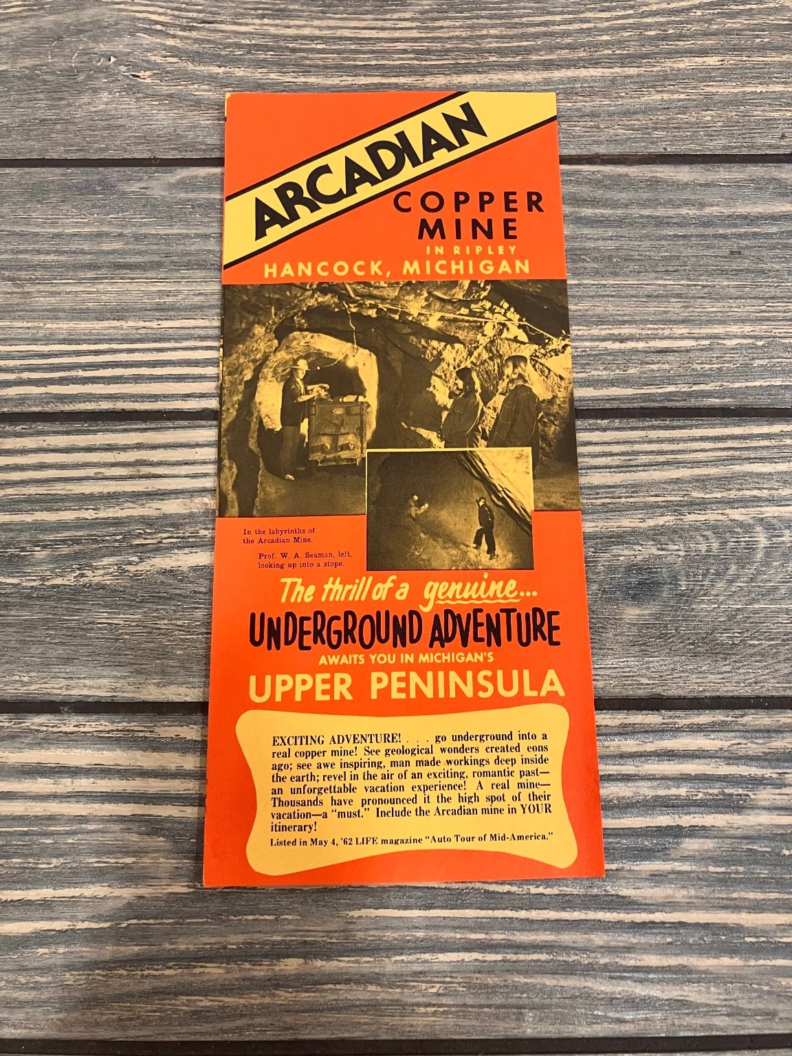 1962 Arcadian Copper Mine Hancock Michigan Upper Peninsula Brochure Flyer 1962 Arcadian Copper Mine Hancock Michigan Upper Peninsula Brochure Flyer