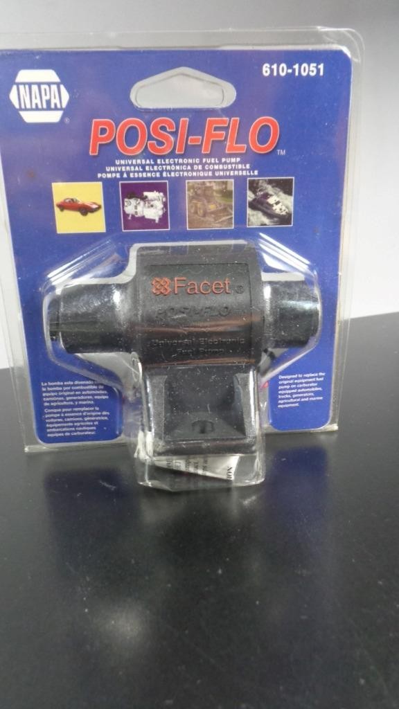 NAPA FACET POSI-FLO 610-1051 EFP-3 UNIVERSAL ELECTRONIC FUEL PUMP MADE IN U.S.A. NAPA FACET POSI-FLO 610-1051 EFP-3 UNIVERSAL ELECTRONIC FUEL PUMP MADE IN U.S.A.