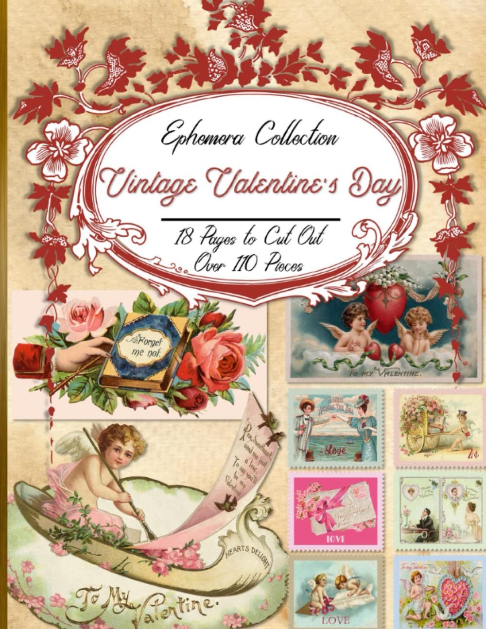 Vintage Valentine's Day Ephemera Collection: Over 110 Valentine Themed...