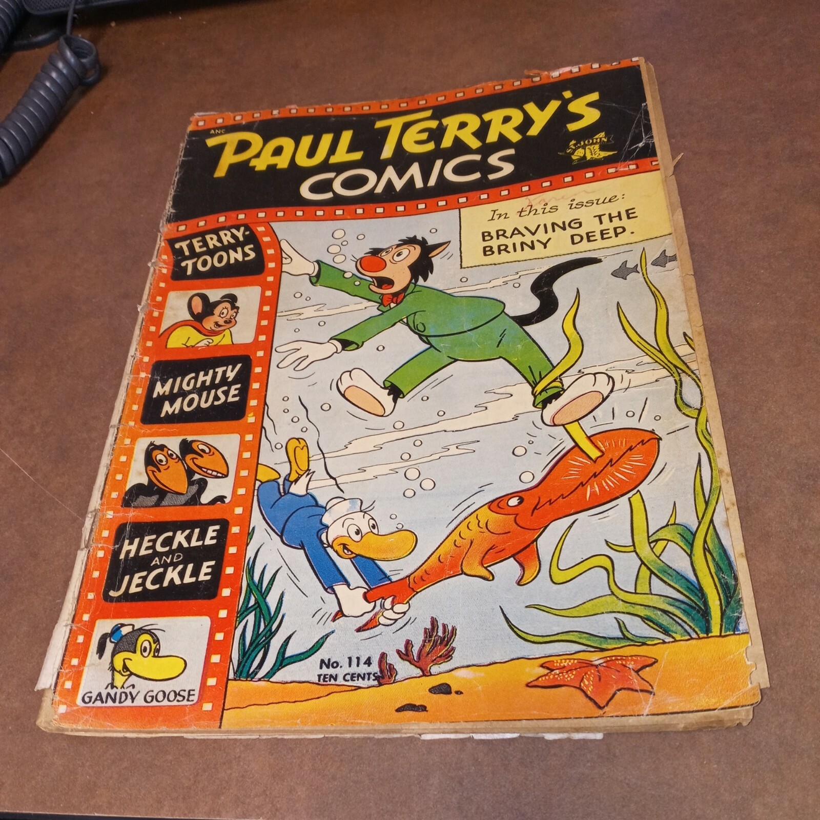Paul Terry's Comics #114 1954-St. John-Mighty Mouse-Heckle & Jeckle golden age