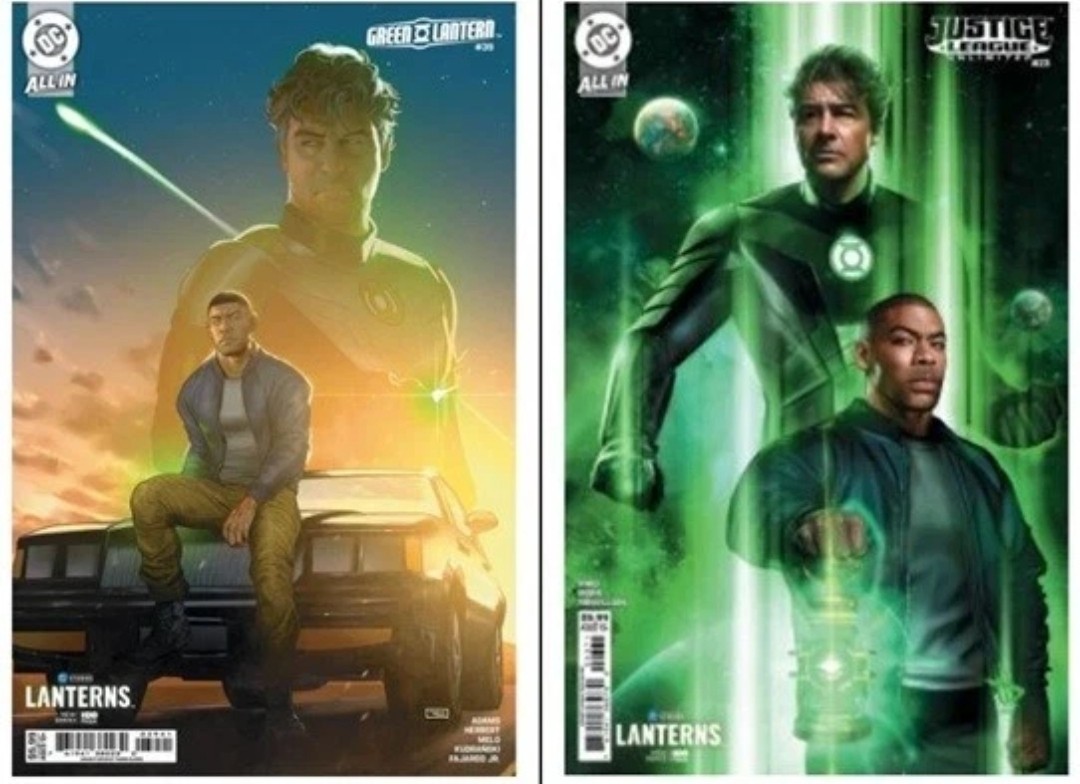 GREEN LANTERN #39 Taurin & JUSTICE LEAGUE UNLIMITED #23 Wilkins LANTERNS VARIANT GREEN LANTERN #39 Taurin & JUSTICE LEAGUE UNLIMITED #23 Wilkins LANTERNS VARIANT