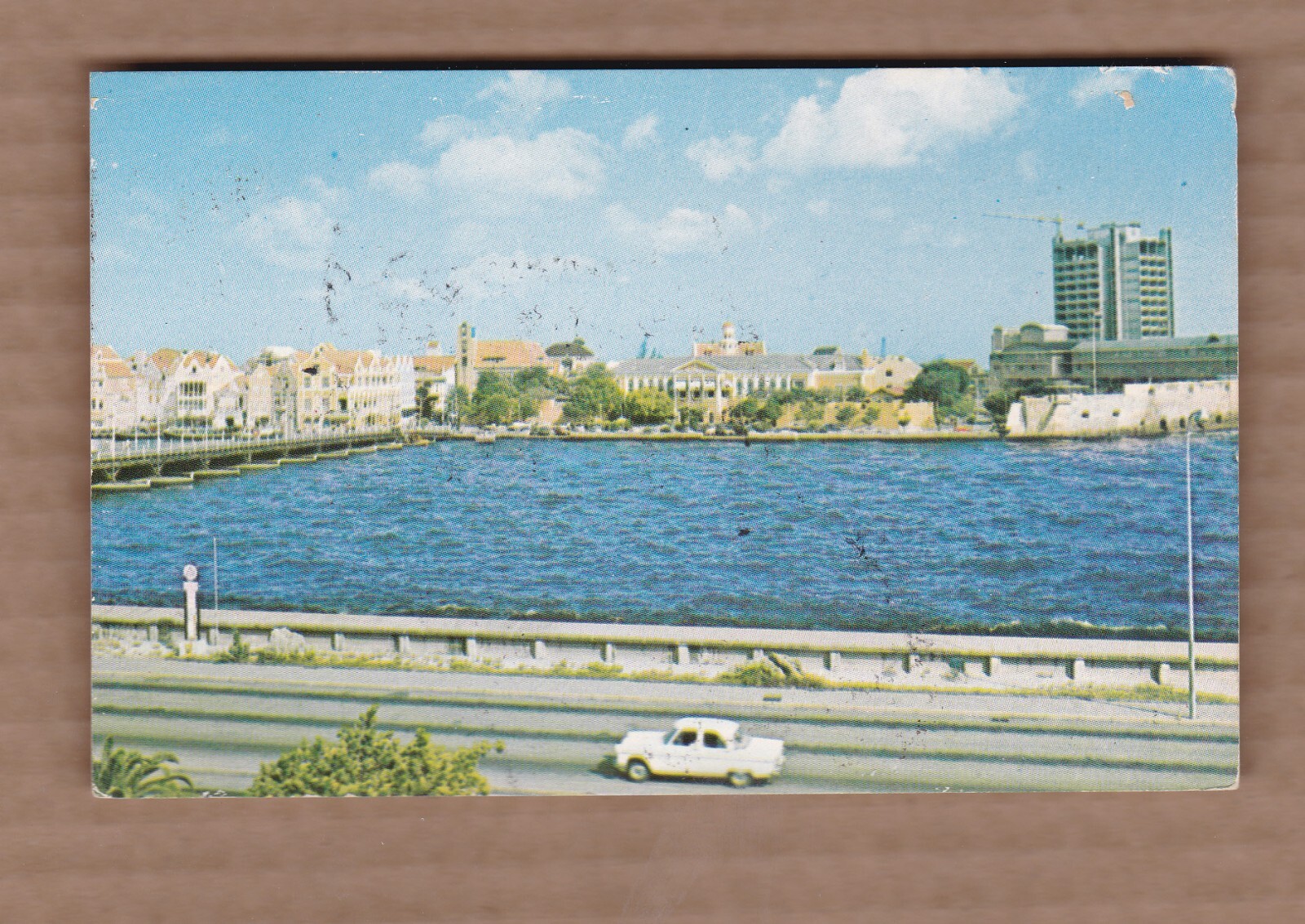 Vintage International Postcard Willemstead Queen Emma Pontoon Bridge Curacao Vintage International Postcard Willemstead Queen Emma Pontoon Bridge Curacao