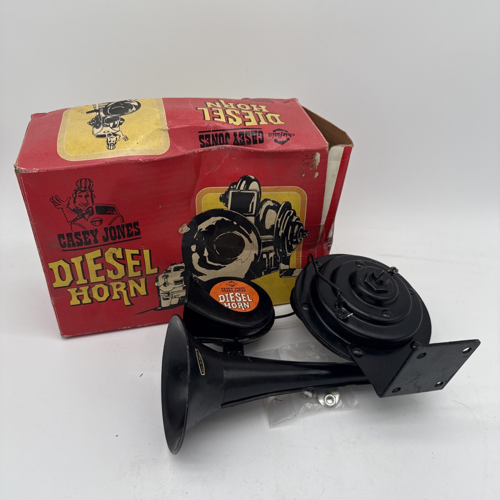 Vintage Casey Jones Diesel Horn With Original Box Untested Vintage Casey Jones Diesel Horn With Original Box Untested