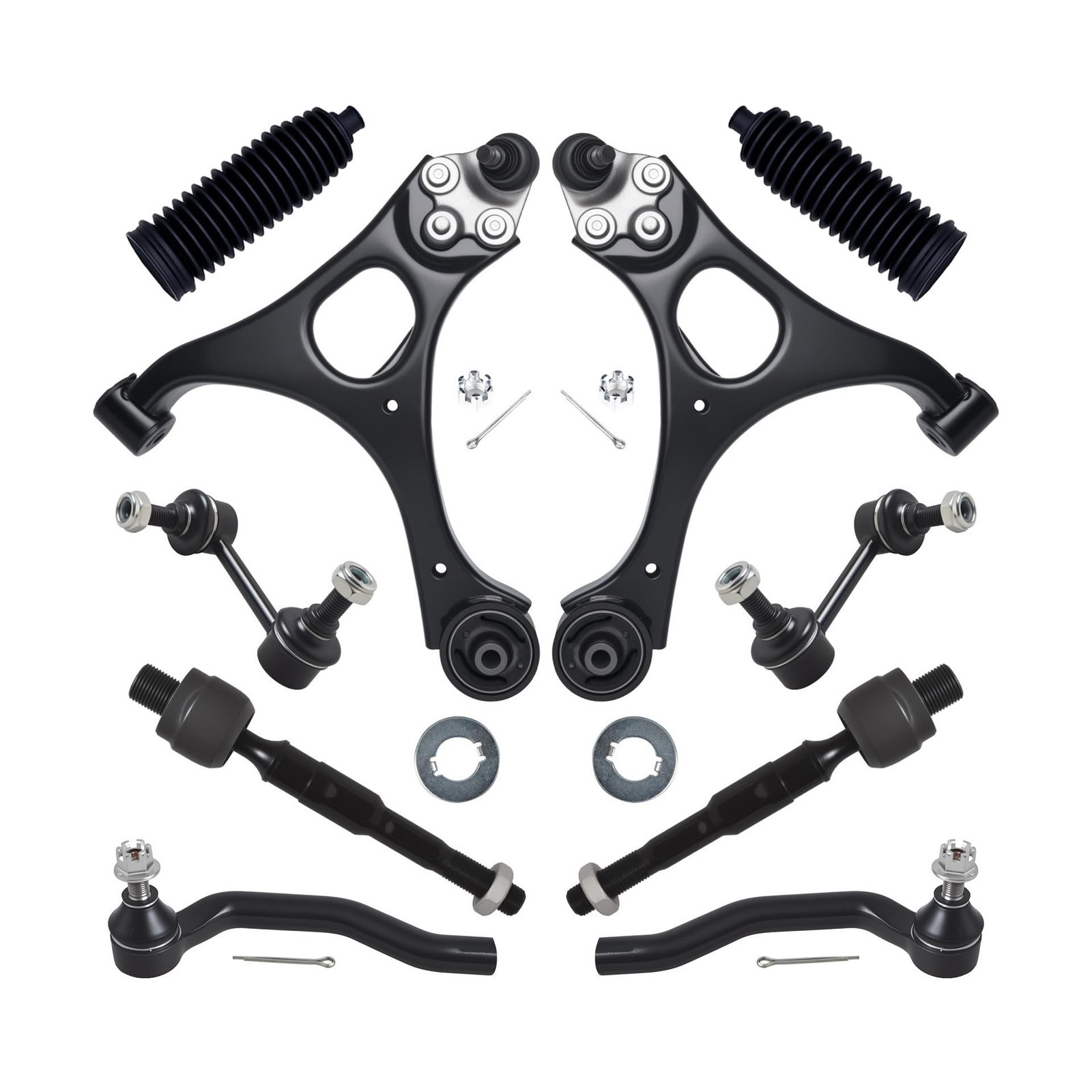 AUQDD 10Pcs Front End Suspension Kit Fit For 2006-2011 Ho-nda Civic (1.3L 1.8... AUQDD 10Pcs Front End Suspension Kit Fit For 2006-2011 Ho-nda Civic (1.3L 1.8...