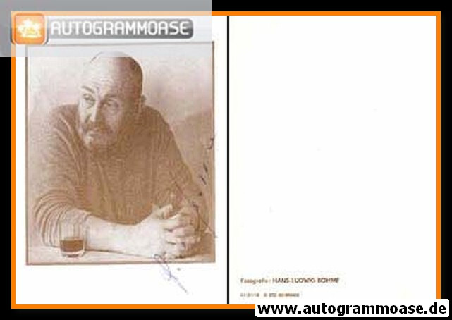 Actor Rolf HOPPE 1970s Signed Autograph Photo Card Portrait Böhme