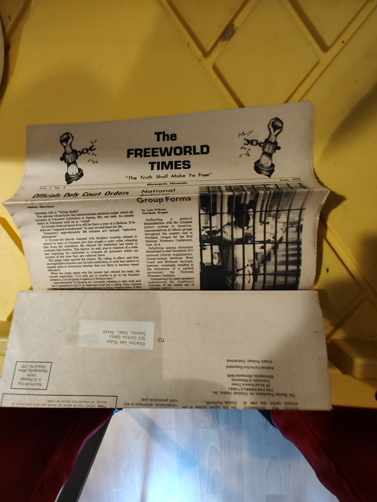 1972 THE FREEWORLD TIMES MINNEAPOLIS MINNESOTA PRISON NEWSPAPER 1972 THE FREEWORLD TIMES MINNEAPOLIS MINNESOTA PRISON NEWSPAPER