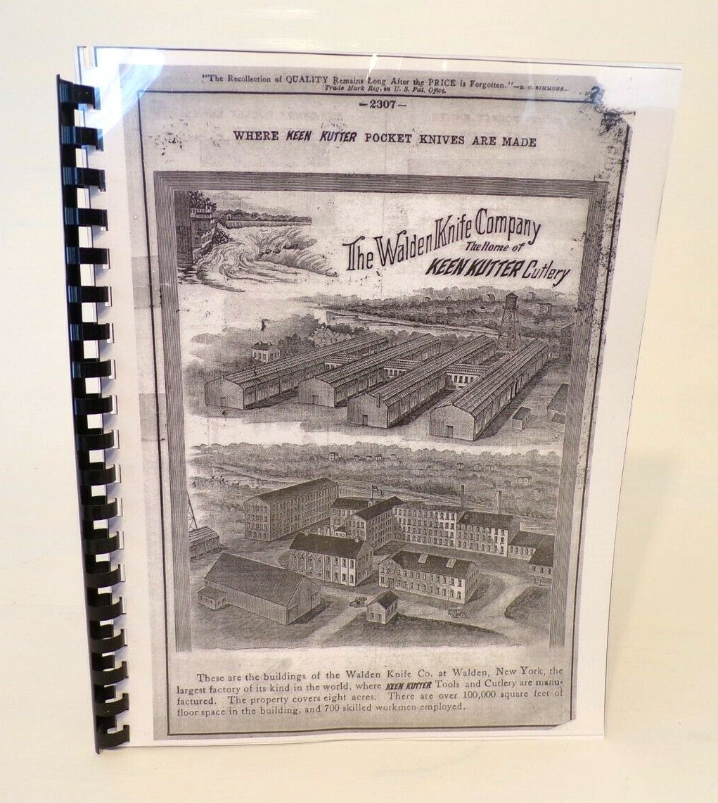 Walden New York Keen Cutter knife Cutlery catalog 36 Pages circa 1901