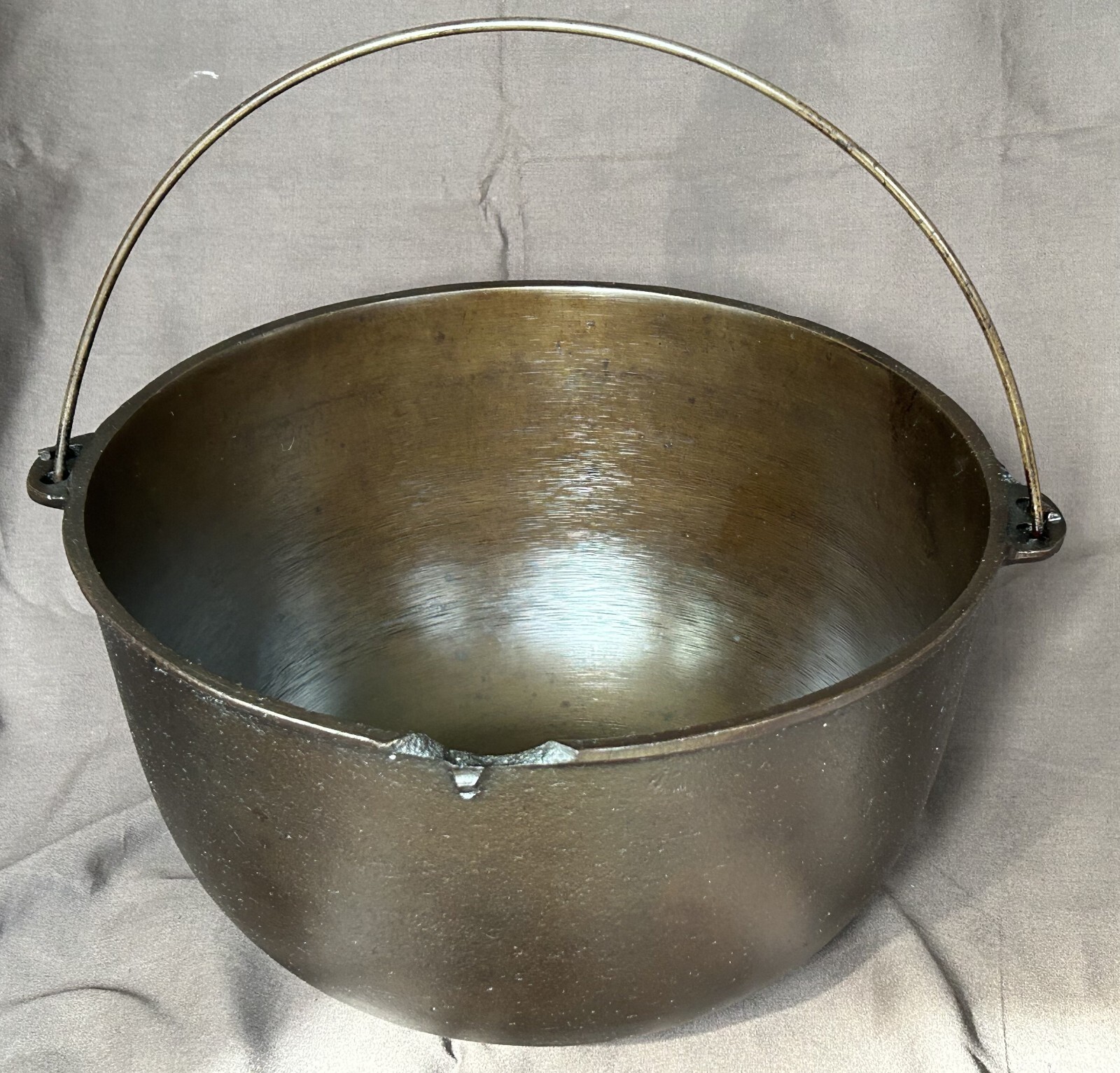 Antique Wapak Yankee Bowl #3 Block Logo Restored - Chipped Rim