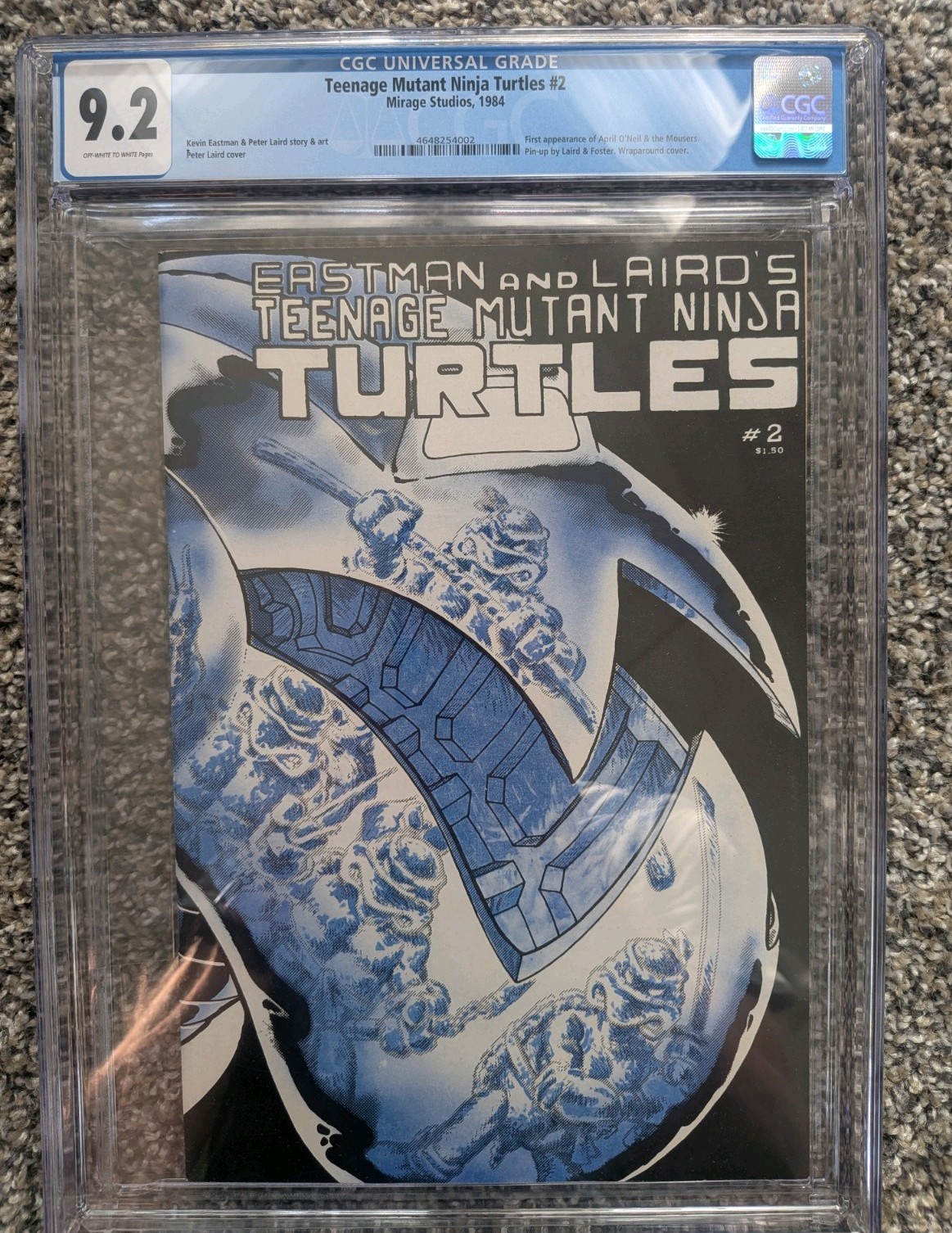 TMNT #2 1st print CGC 9.2 Teenage Mutant Ninja Turtles 1984 OW-White pages TMNT #2 1st print CGC 9.2 Teenage Mutant Ninja Turtles 1984 OW-White pages