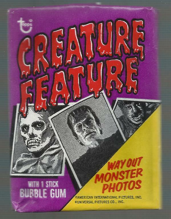 1973 TOPPS CREATURE FEATURE UNOPENED PACK THIS FUN PACK ( ALMOST 50 YEARS OLD) 1973 TOPPS CREATURE FEATURE UNOPENED PACK THIS FUN PACK ( ALMOST 50 YEARS OLD)