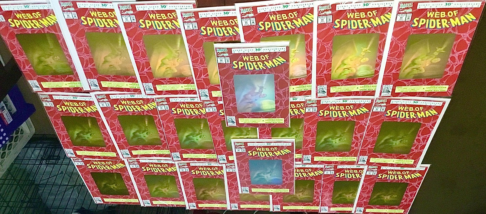 WEB of SPIDERMAN #90 Issue - 23 Comic Lot - 1992 - Bagged & Boarded - Ships Free WEB of SPIDERMAN #90 Issue - 23 Comic Lot - 1992 - Bagged & Boarded - Ships Free