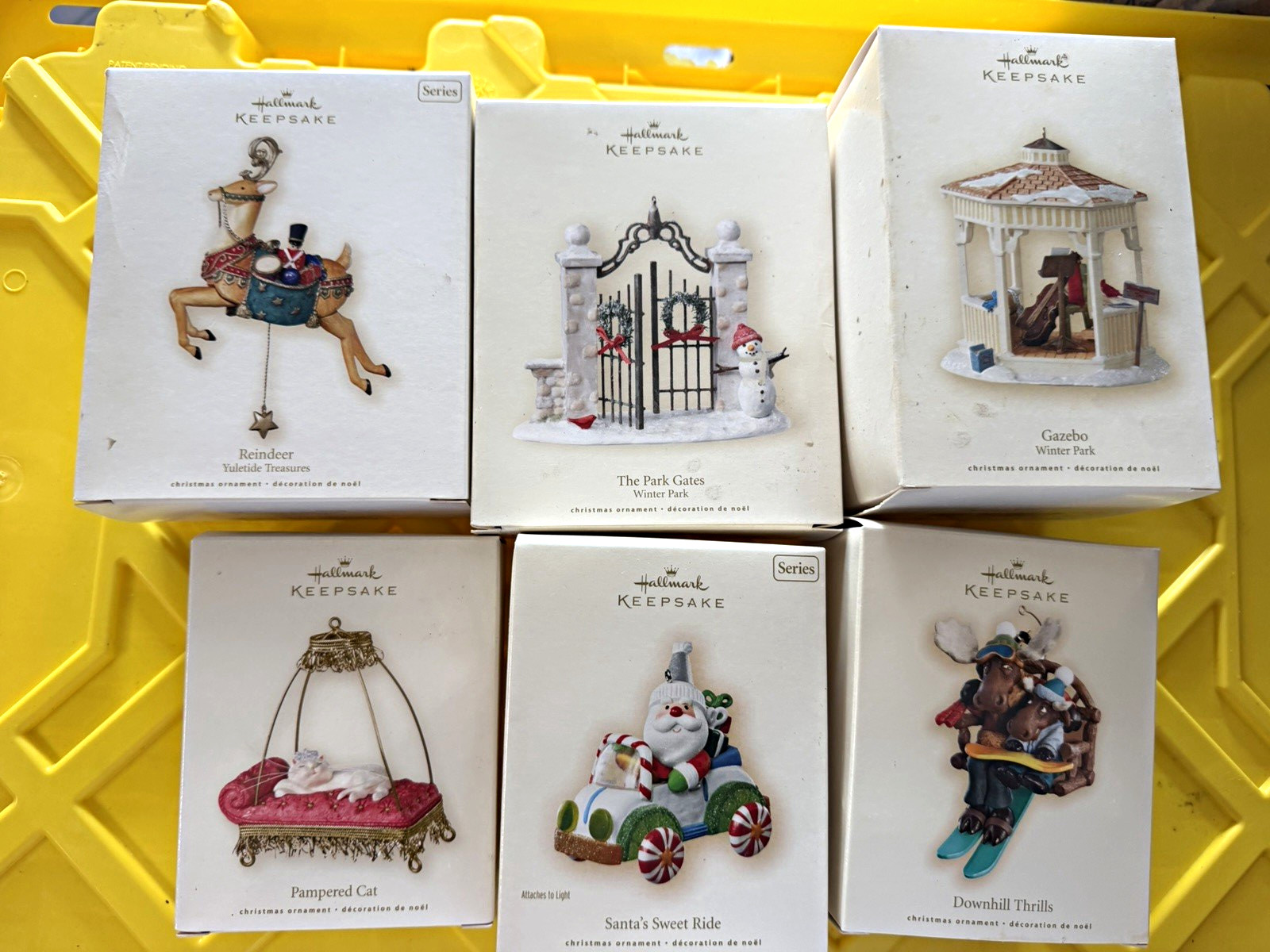 Hallmark Keepsake Christmas Ornament Lot of 6 Multicolor Hanging Holiday Hallmark Keepsake Christmas Ornament Lot of 6 Multicolor Hanging Holiday