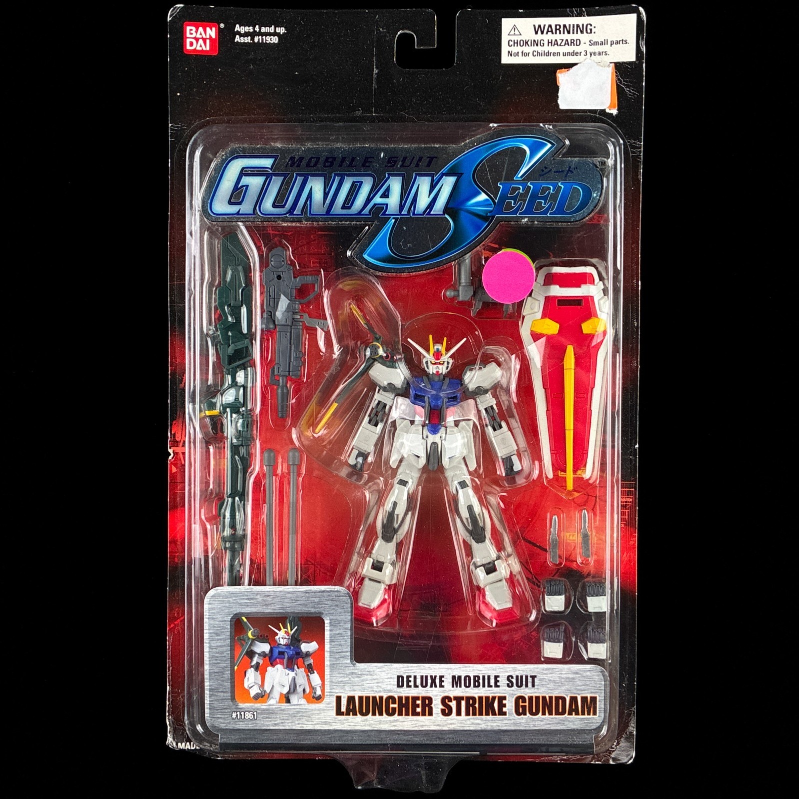 2004 Bandai Mobile Suit in Action Deluxe Launcher Strike Gundam Mecha Figure 2004 Bandai Mobile Suit in Action Deluxe Launcher Strike Gundam Mecha Figure