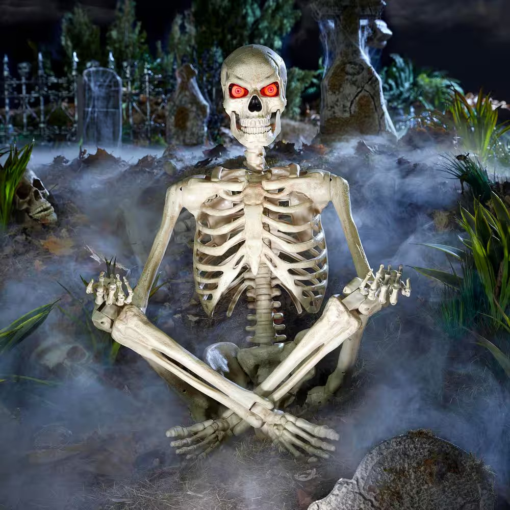 5 Ft LED Pose-N-Stay Skeleton – Lighted Halloween Outdoor Yard Decoration 5 Ft LED Pose-N-Stay Skeleton – Lighted Halloween Outdoor Yard Decoration