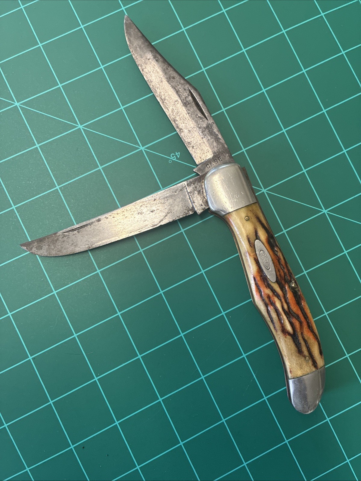 VINTAGE CASE XX 1940-1964 STAG JUMBO FOLDING HUNTER KNIFE 5265 SAB VINTAGE CASE XX 1940-1964 STAG JUMBO FOLDING HUNTER KNIFE 5265 SAB