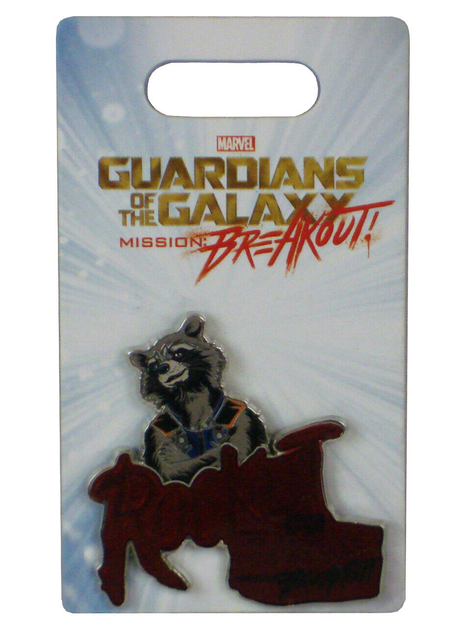 Disney Marvel Rocket Artist Proof Pin Guardians Of The Galaxy Mission Breakout
