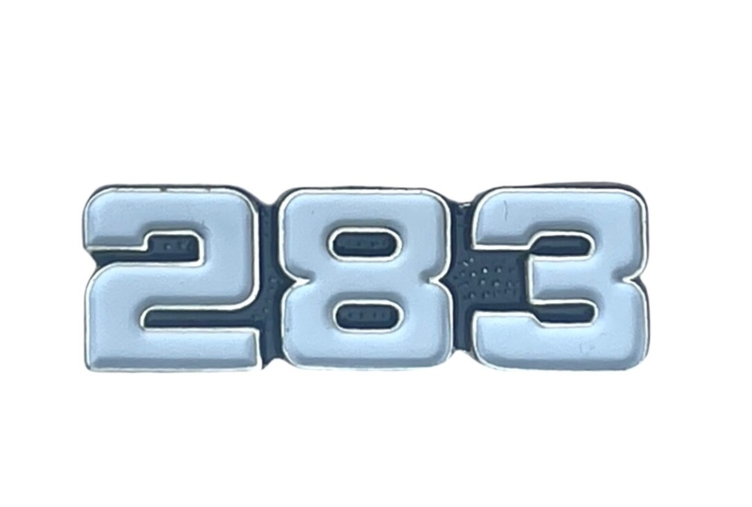 283 GM CID Emblem Muscle Car Auto 1  Inch Pin EE05937 F8D3OO
