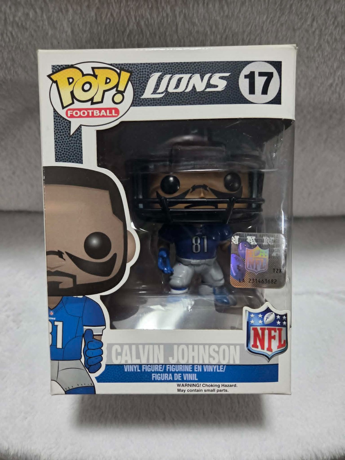 Funko Pop NFL Football Detroit Lions Calvin Johnson #17 Brand New W/protector Funko Pop NFL Football Detroit Lions Calvin Johnson #17 Brand New W/protector