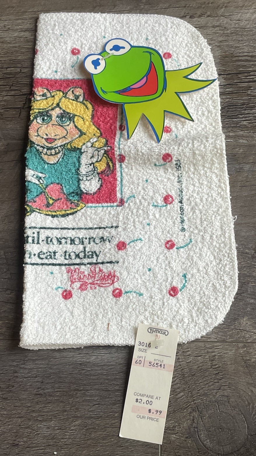 Rare 1983 The Muppets Miss Piggy Washcloth New with Tags NWT Culinary Comments Rare 1983 The Muppets Miss Piggy Washcloth New with Tags NWT Culinary Comments