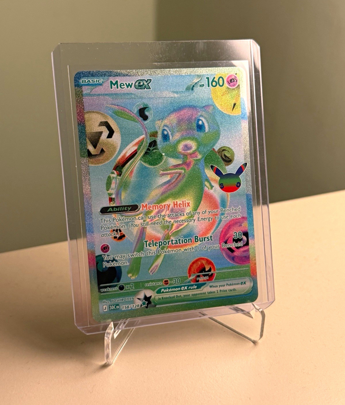 Mew EX 158/128 Pokemon TCG Pokemon 30th Anniversary Mew EX 158/128 Pokemon TCG Pokemon 30th Anniversary