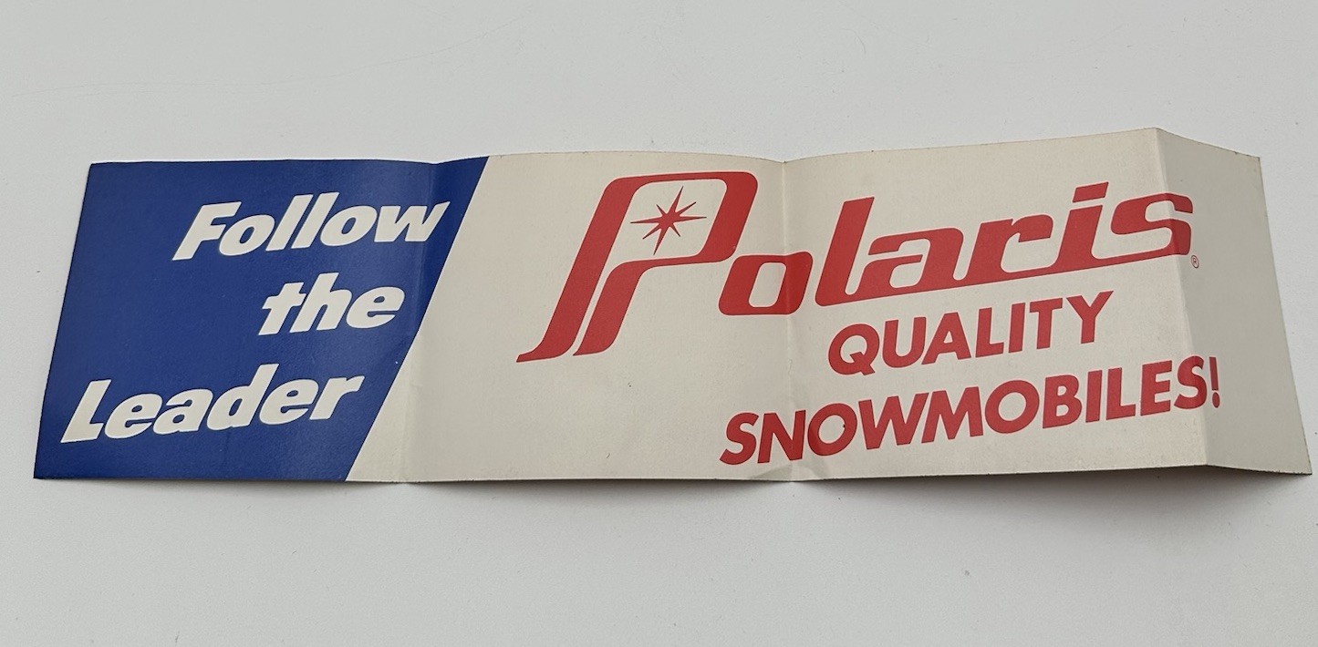 Polaris Bumper Sticker Follow the Leader quality Snowmobile New J2 Vtg 70s Polaris Bumper Sticker Follow the Leader quality Snowmobile New J2 Vtg 70s