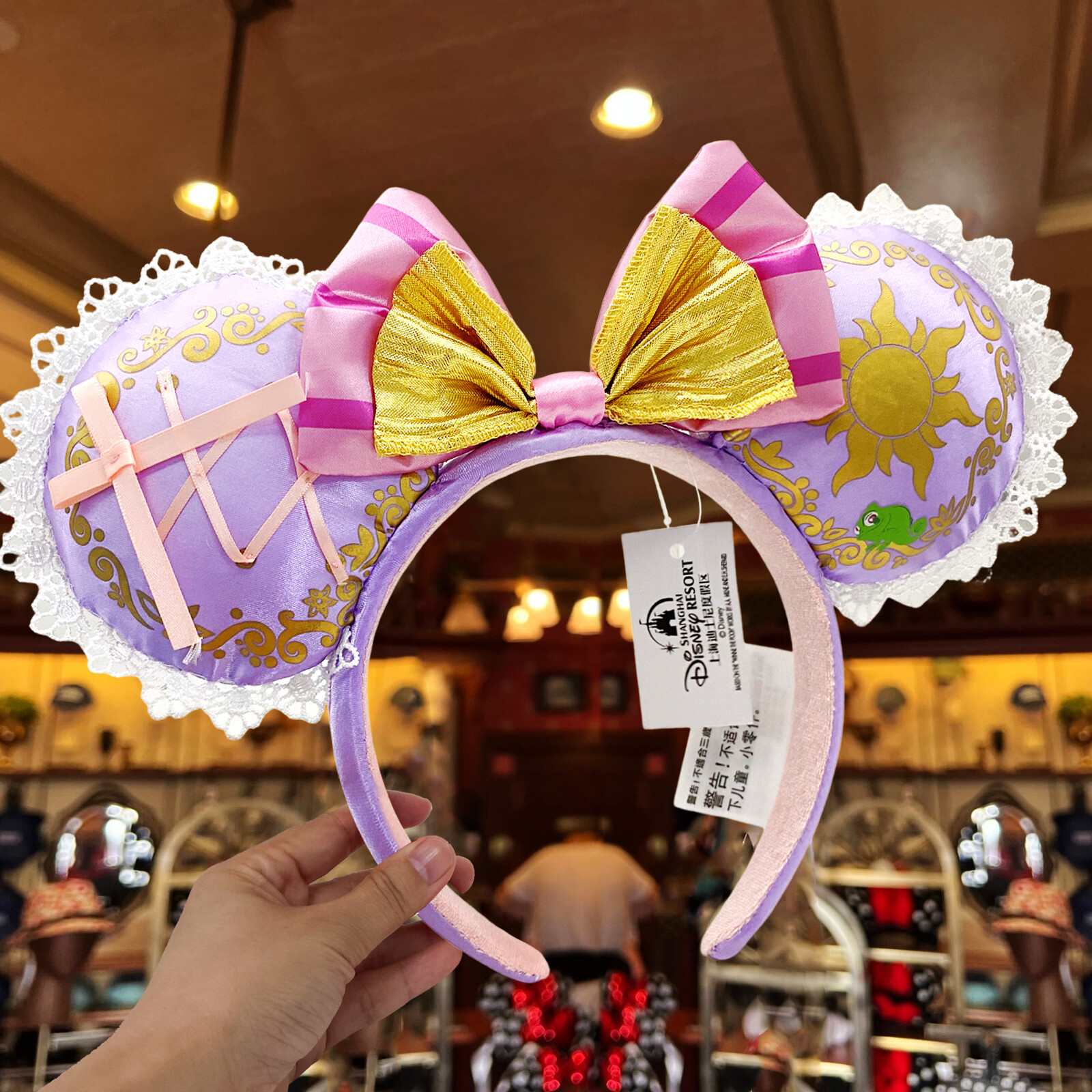 Disney~Parks Rapunzel Tangled Pascal Mickey Minnie Ears Headband Disneyland Disney~Parks Rapunzel Tangled Pascal Mickey Minnie Ears Headband Disneyland